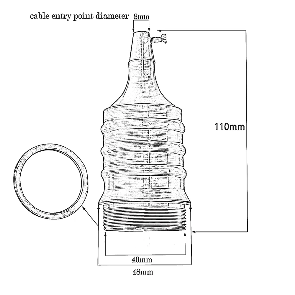 Lamp Bulb Holder E27 Lamp Base~2496