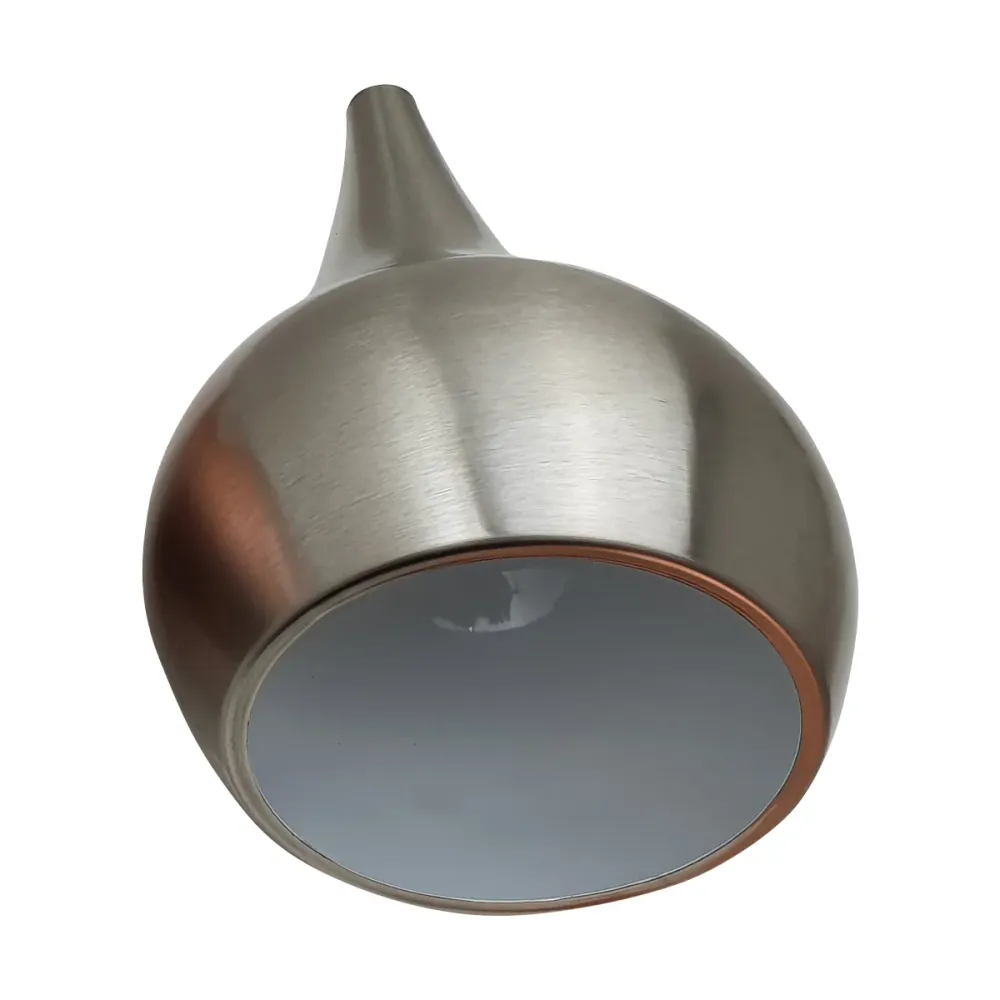 Ceiling Satin Nickel Colour Pendant Lamp Light Retro Industrial Modern Indoor Metal Gloss Style~2546 LEDSone UK Ltd
