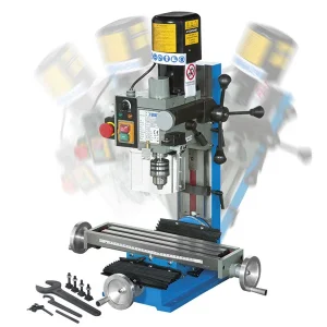 Wiertarko-frezarka stołowa Fervi T058 z przekładnią zębatą 230 V 0,55 kW