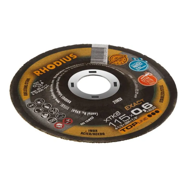Tarcza tnąca RHODIUS XTK6 EXACT D125x0.6mm prosta ( 4000843182 )