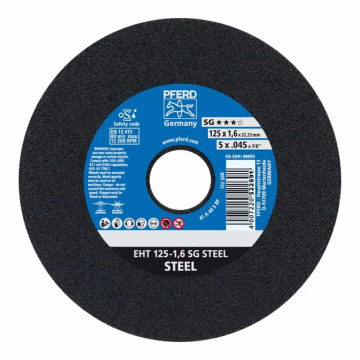 Tarcza tnąca PFERD SG STEEL D125x1.6mm prosta ( 4000841353 )