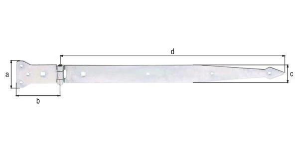 Wieszak GAH długość 500 x 101 mm szerokość 63 x 45 mm ( 8001737581 )