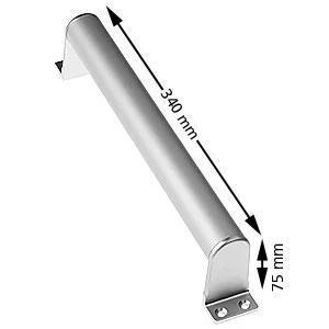 Klamka drzwiowa aluminiowa 340mm KM1364416