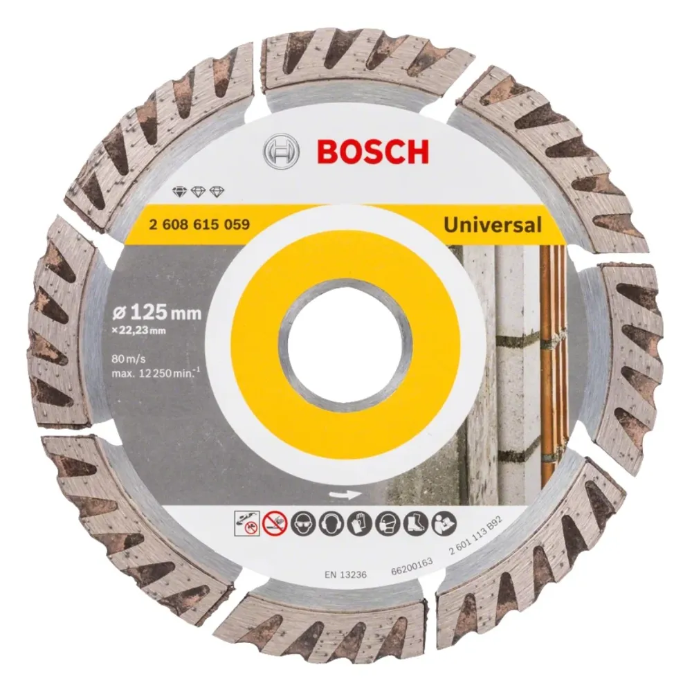 Bosch Standard do uniwersalnej diamentowej tarczy tnącej 125 x 22,23 mm ( 2608615059 ) do betonu, stali i betonu, cegły, w...