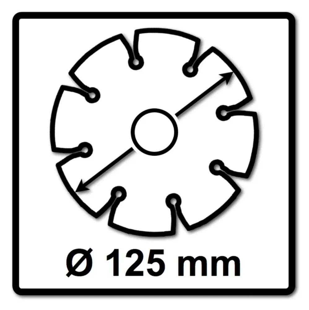 Bosch Standard do uniwersalnej diamentowej tarczy tnącej 125 x 22,23 mm ( 2608615059 ) do betonu, stali i betonu, cegły, w...