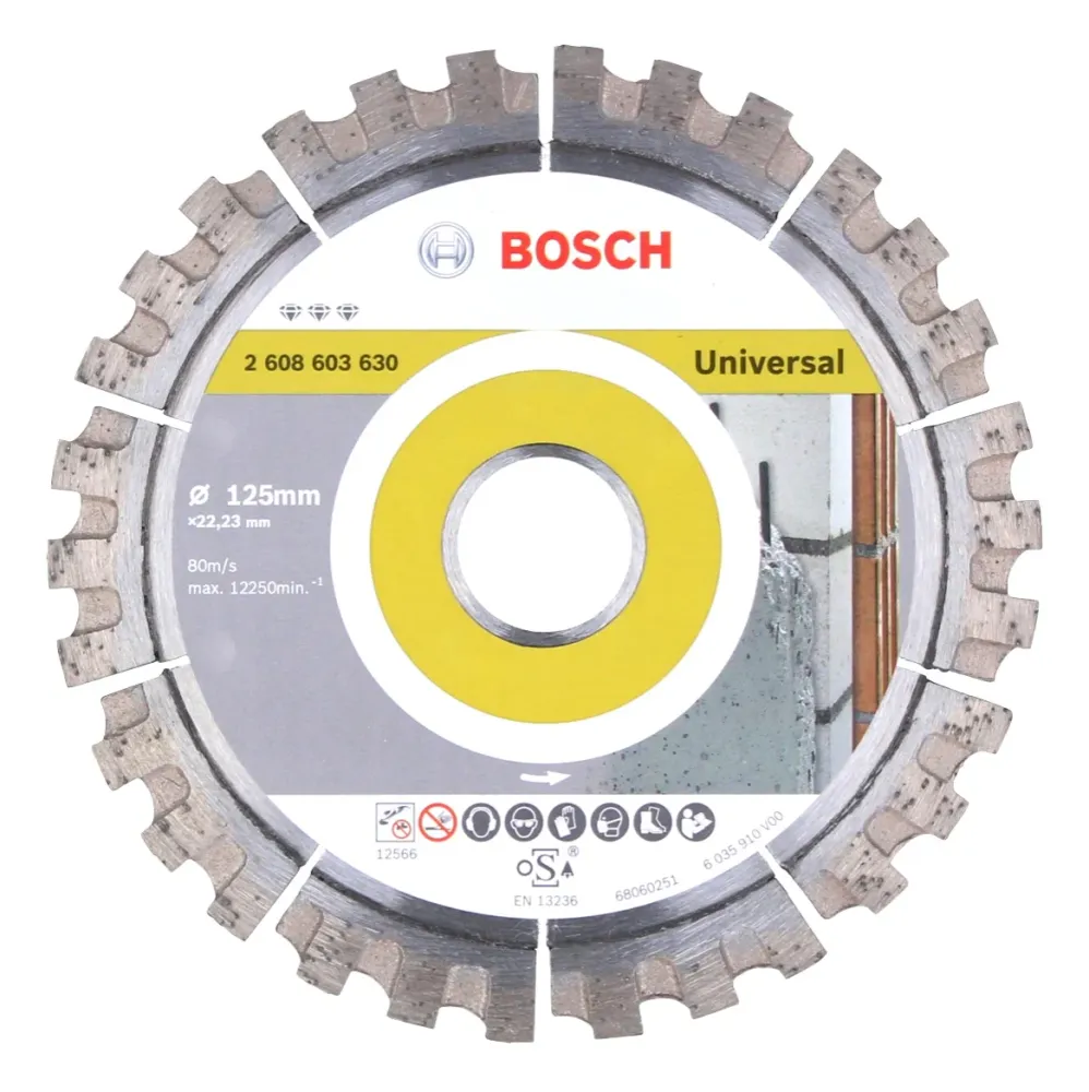 Diamentowa tarcza tnąca Bosch Best Universal 125 x 22,23 mm ( 2608603630 ) Bosch Professional