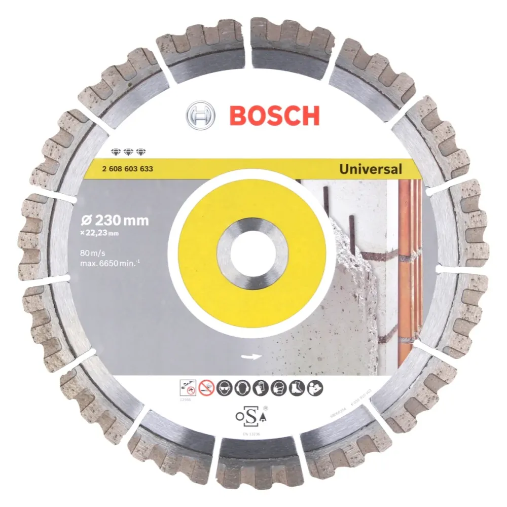 Diamentowa tarcza tnąca Bosch Best Universal 230 x 22,23 mm ( 2608603633 ) Bosch Professional