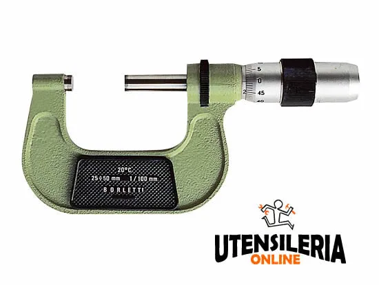 Mikrometr zewnętrzny setny Borletti ME2W 25-50mm, dokładność 0.01mm