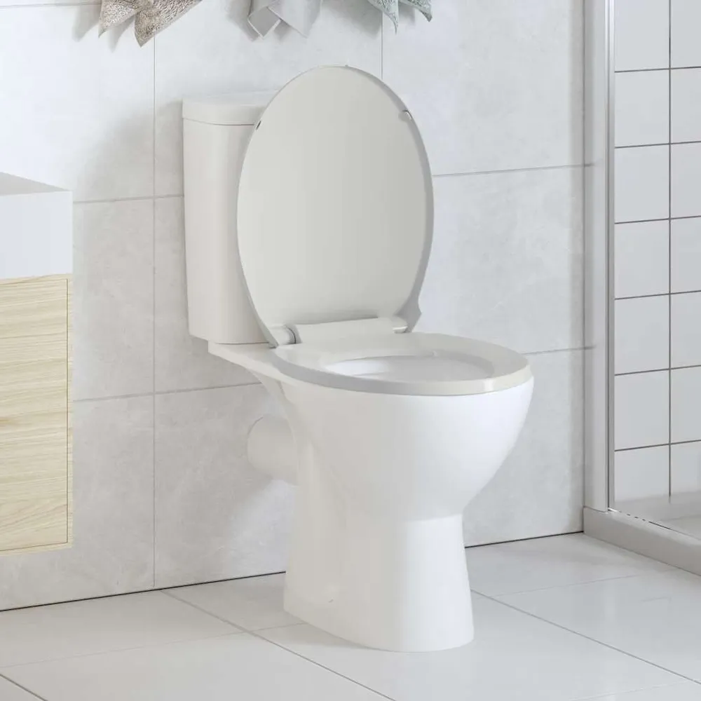 Toiletbril soft-close ovaal wit
