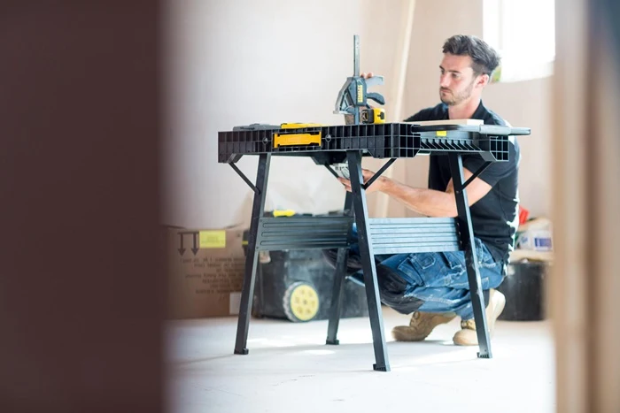 Stół warsztatowy Stanley Fatmax(R) Express(TM) ( 8000150137 ) H800xW850xD600mm składany