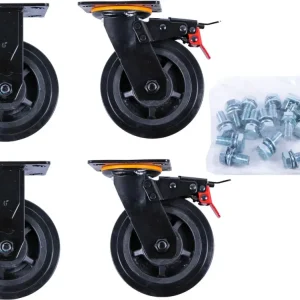 KS TOOLS Rollen-Satz zu Werkstattwagen P45 inkl. Schrauben ( 873.7014-R013P ) BRILLIANT TOOLS