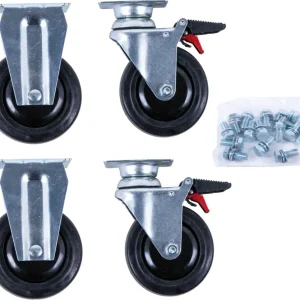 KS TOOLS Rollen-Satz zu PERFORMANCEplus Werkstattwagen inkl. Schrauben ( 873.5008-R014P )