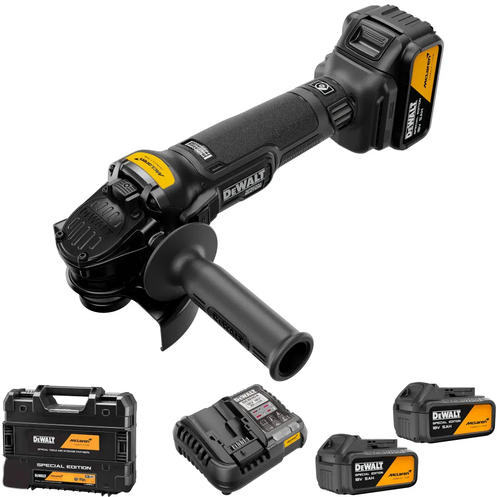 Szlifierka kątowa Dewalt McLaren DCG45MP2T-QW 18 V 5 Ah