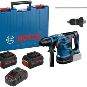Bosch młot udarowo-obrotowy akumulatorowy GBH 18V-34 CF 5.8J SDS Plus 2 akumulatory 8Ah