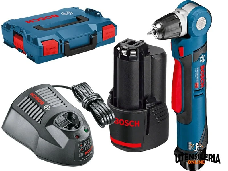 Bosch Professional GWB 12V-10 akumulatorowa wiertarko-wkrętarka kątowa 2 akumulatory 2.0Ah