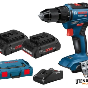 Bosch Professional wiertarko-wkrętarka akumulatorowa GSR 18V-55 55Nm 2 akumulatory 4Ah L-BOXX