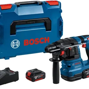 Wiertarka udarowa akumulatorowa Bosch Professional GBH 18V-22 SDS plus, 2 akumulatory, L-BOXX