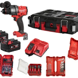 Milwaukee M18 Fuel FPD3 bezszczotkowa wiertarko-wkrętarka udarowa 158 Nm 2 akumulatory