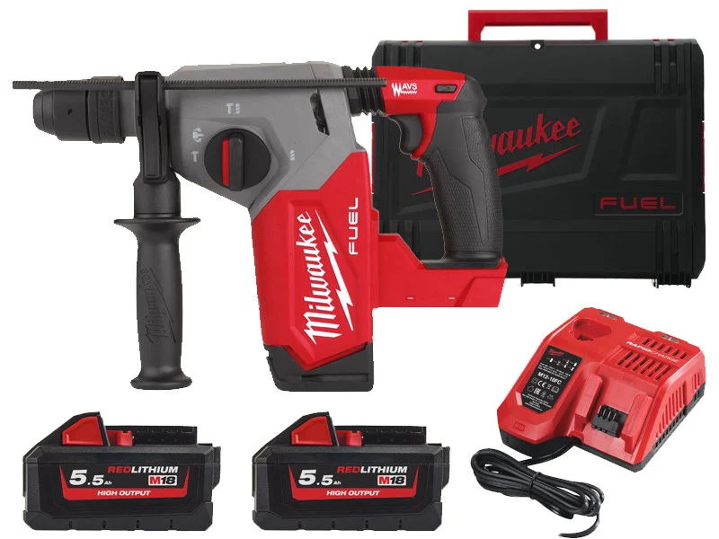 Milwaukee Młotowiertarka M18 FHX SDS-Plus 2.5J FIXTEC 2 Akumulatory 5.5Ah