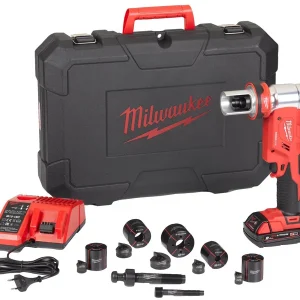 Milwaukee Przebijak M18 HKP Czerwony Silnik Bezszczotkowy 100mm Zestaw matryc w zestawie