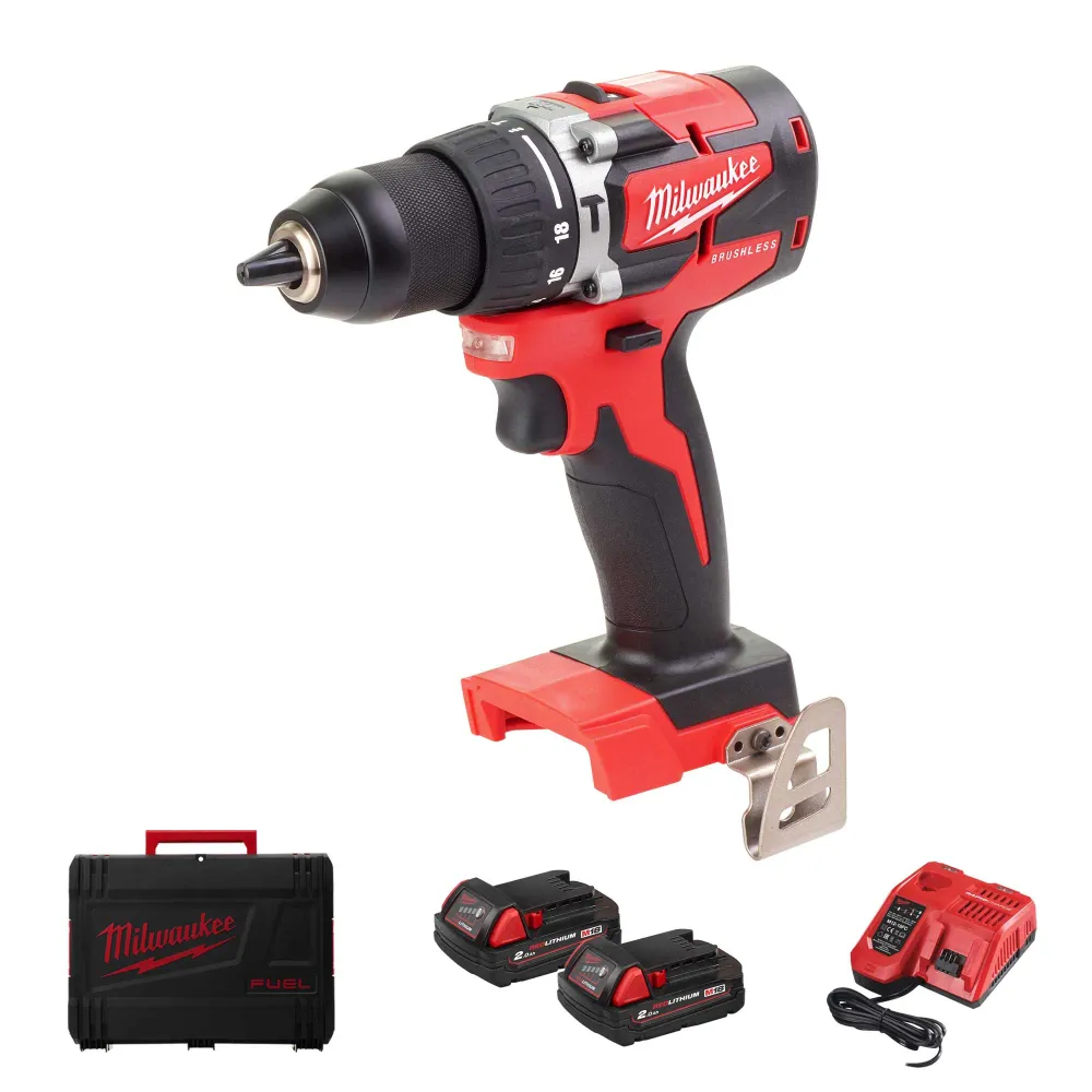 Wiertarka udarowa Milwaukee M18 BLPDRC-202C