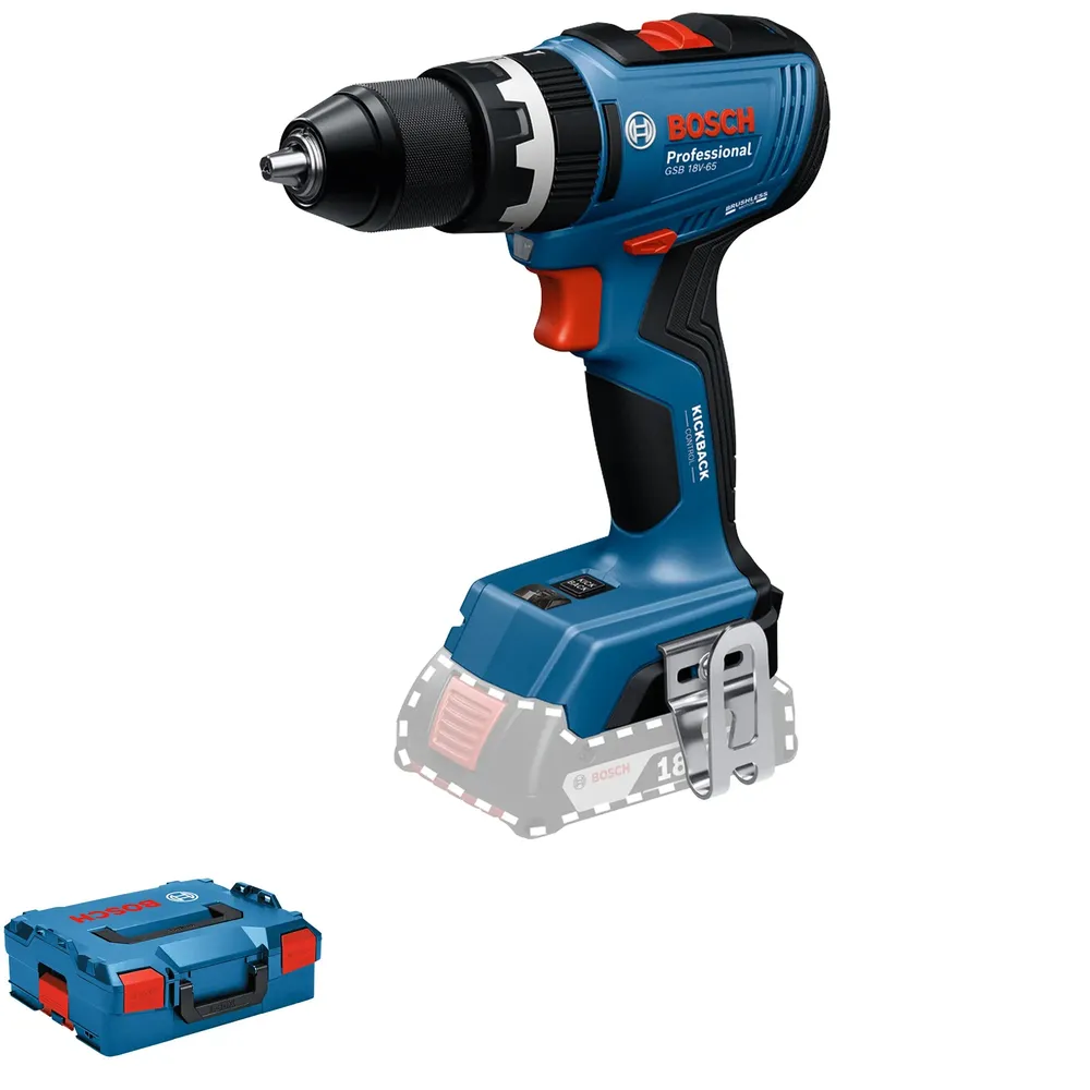 Wiertarko-wkrętarka akumulatorowa Bosch GSB 18V-65 PRO 18 V