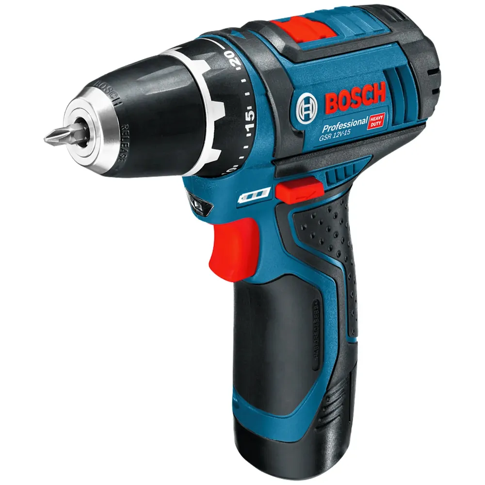 Wiertarko-wkrętarka akumulatorowa Bosch GSR 12V-15 12V 2Ah