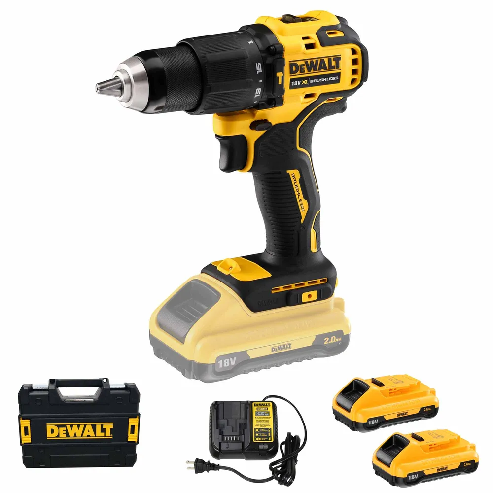 Wiertarko-wkrętarka Dewalt DCD709D2T-QW 18V 2Ah
