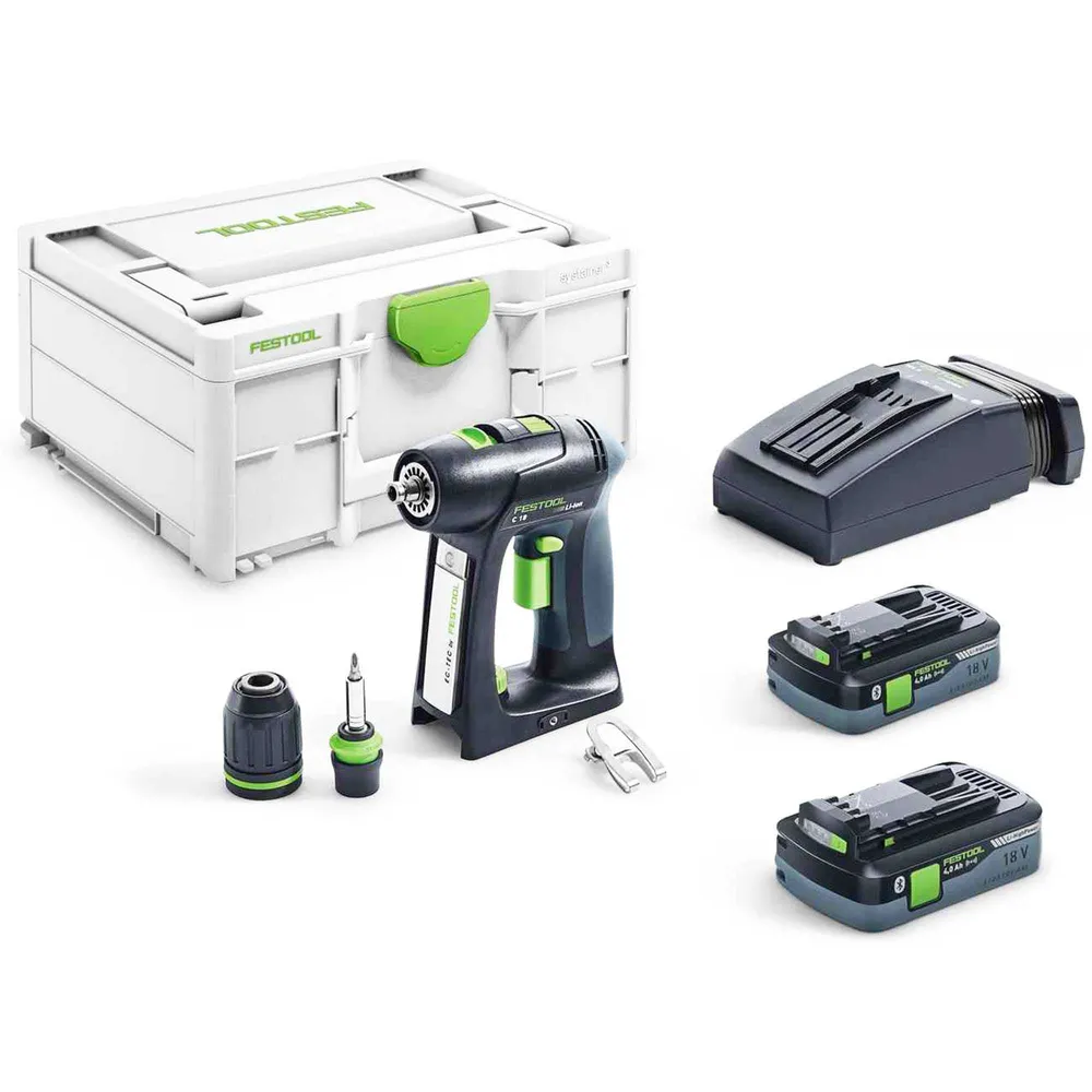 Wiertarko-wkrętarka Festool C 18 HPC 4.0 I-Plus 18 V 4 Ah