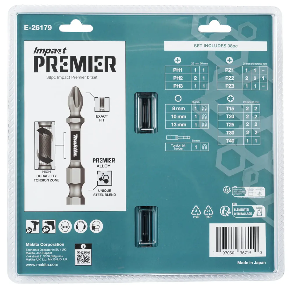 Wkładki Box Impact Premier Makita E-26179
