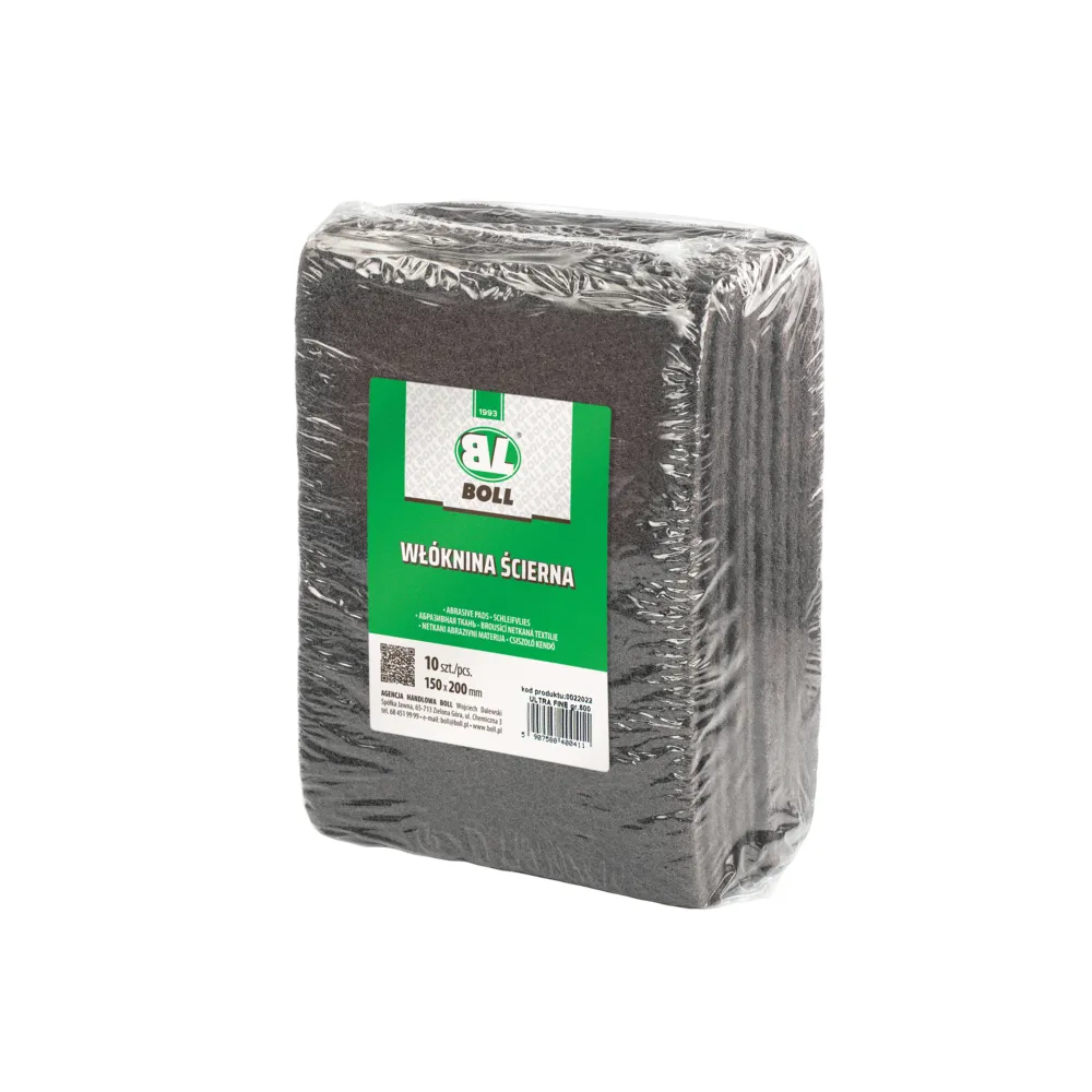 Włóknina ścierna ULTRA FINE gr.800 150x200mm szara - 1 arkusz | 0022022