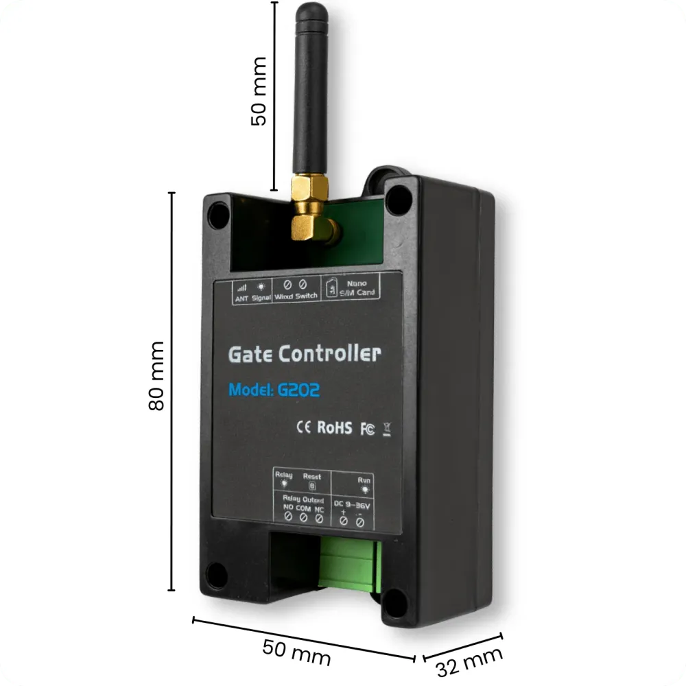 Sterownik GSM do otwierania bramy furtki G202 EU 4G