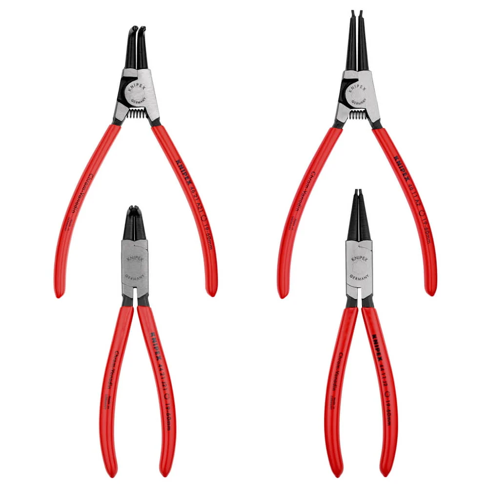 Zestaw 4-częściowych szczypiec do pierścieni osadczych KNIPEX w zwijanym etui ( 4000810634 )