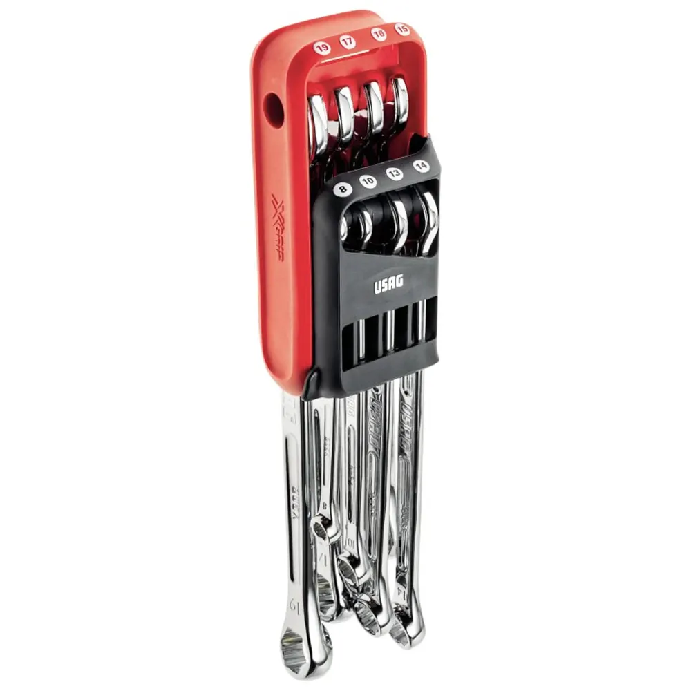 Zestaw 8 kluczy płasko-oczkowych USAG 285 X/DS8 X-Grip Profile