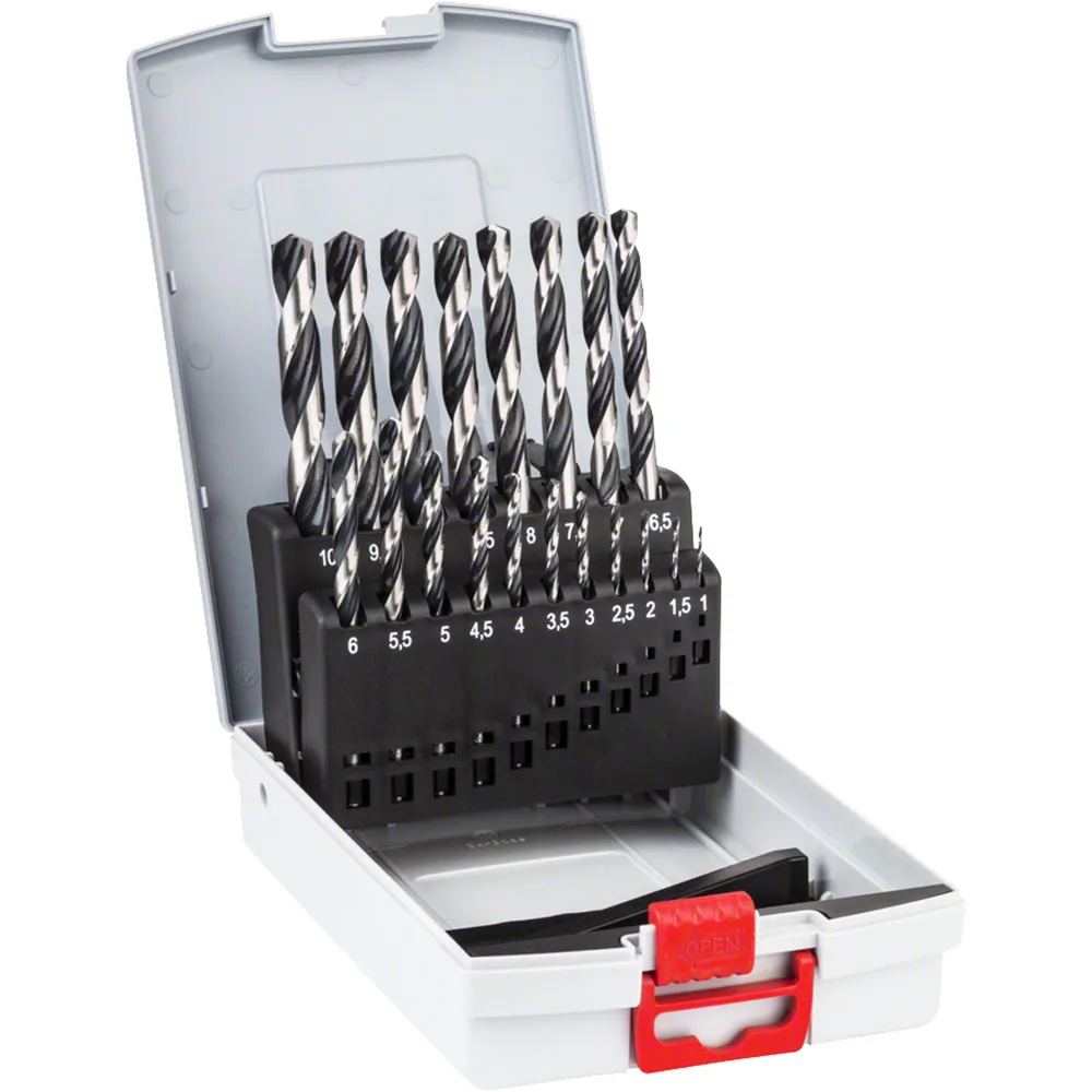 Zestaw wierteł do metalu Bosch HSS PointTeQ ProBox 1-10 mm 19 szt.