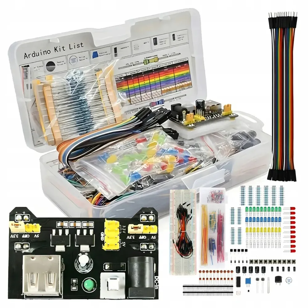 ZESTAW STARTOWY KOMPONENTÓW ARDUINO UNO R3 DO NAUKI PROGRAMOWANIA XXL